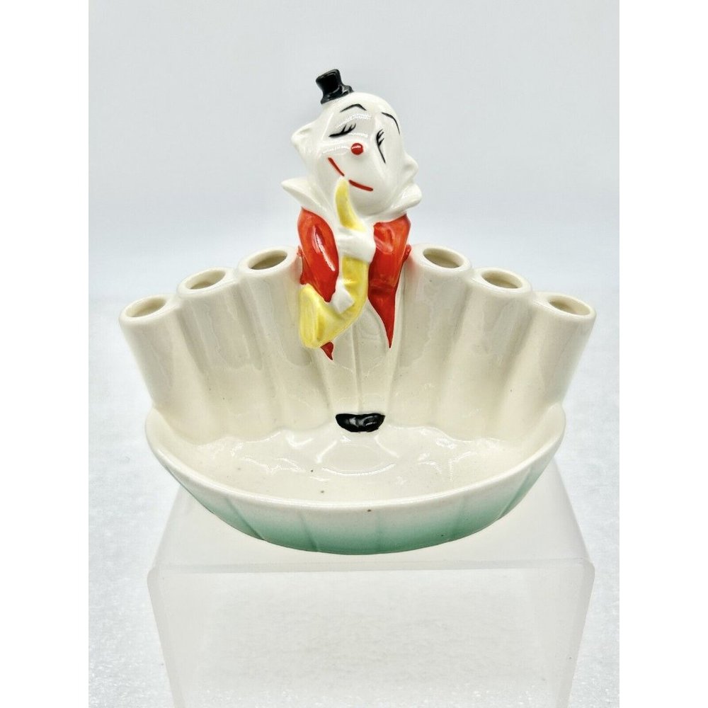Goebel Art Deco Clown With Sax Cigarette Holder RX 998 Full Crown